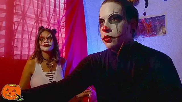 StripChat Couple_Moth666  is Freechat  Couple_Moth666 — What great Happy Halloween makeup